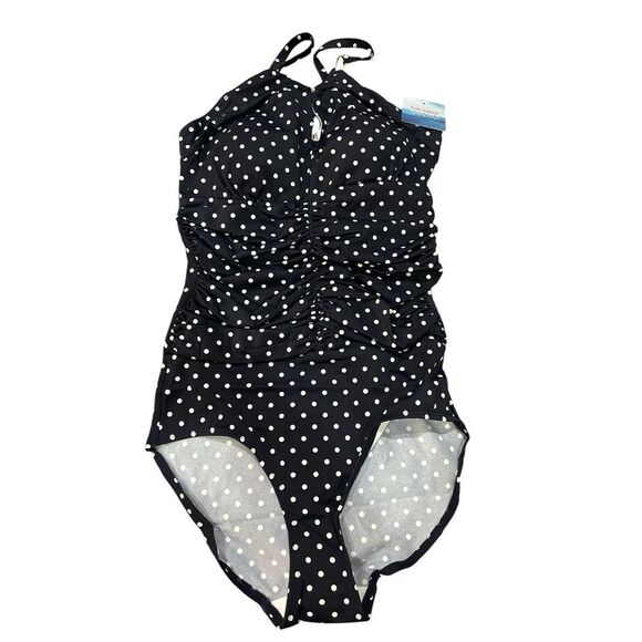 Ruby Ribbon Riviera Swimsuit Size 6‎ #1971 Polka Dot NEW - Picture 1 of 8